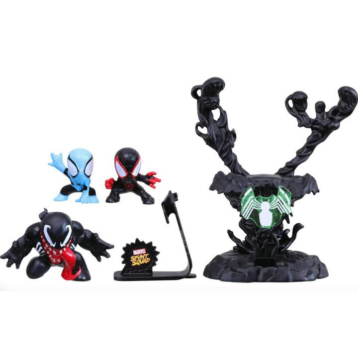 MARVELOUS Marvel Stunt Squad – Spider-Man & Miles Morales vs. Venom Set de figurines de jeu