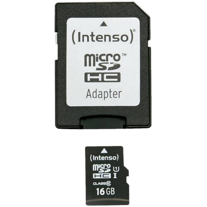 INTENSO MicroSDHC Premium (Class 10, 16 GB, 45 MB/s)