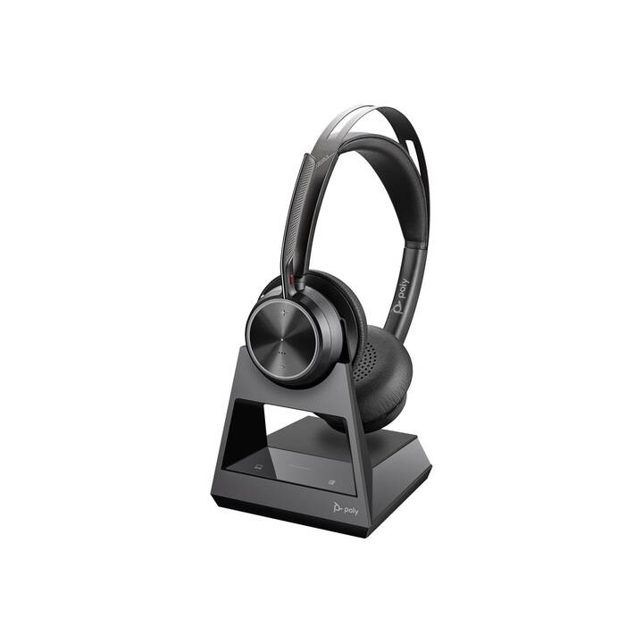 POLY Office Headset Voyager Focus 2 (OnEar, Kabel und Kabellos, Schwarz) Interdiscount POLY Office Headset Voyager Focus 2 (OnEar, Kabel und Kabellos, Schwarz) Interdiscount
