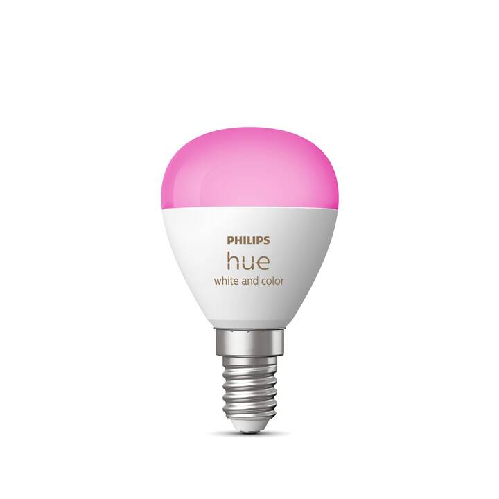 PHILIPS HUE LED Birne White & Color Ambiance (E14, ZigBee, Bluetooth, 5.1 W)