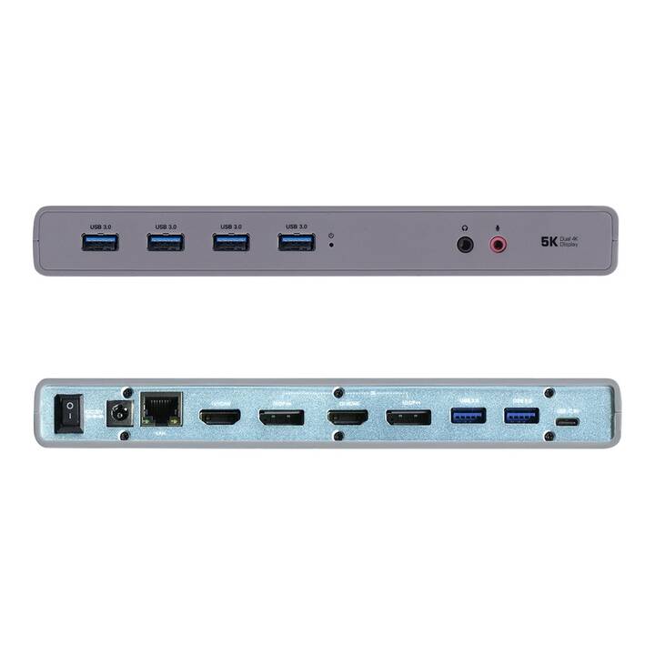 I-TEC Replicatore di porte USB-C (2 x HDMI, 2 x DisplayPort, 6 x USB 3.0, RJ-45 (LAN))