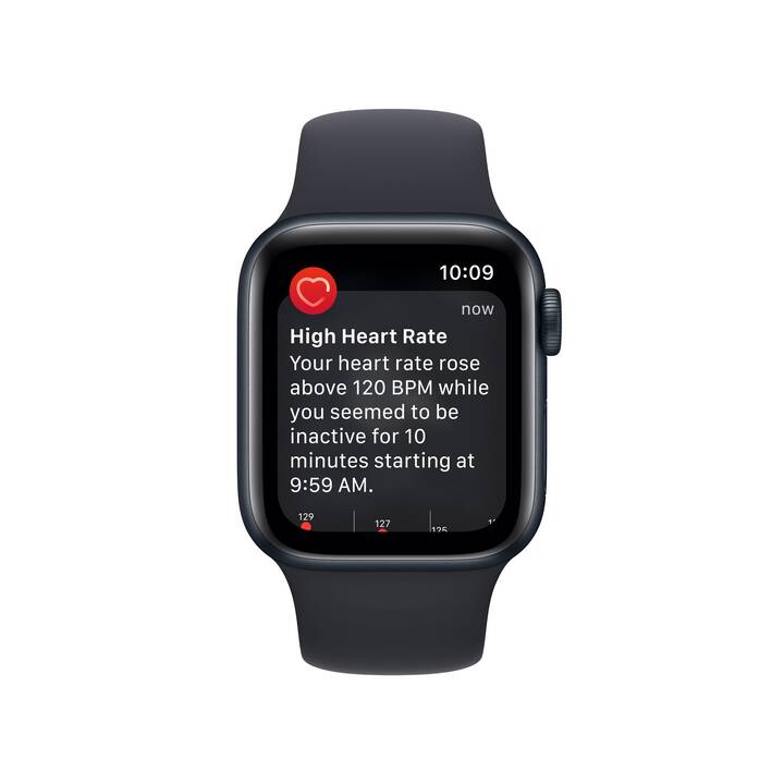 APPLE Watch SE 2022 GPS (44 mm, Aluminium, Galileo, QZSS, GLONASS, GPS)