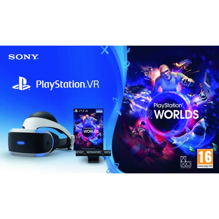 SONY VR-Brille PlayStation VR + Kamera + VR Worlds Voucher 2018 V2