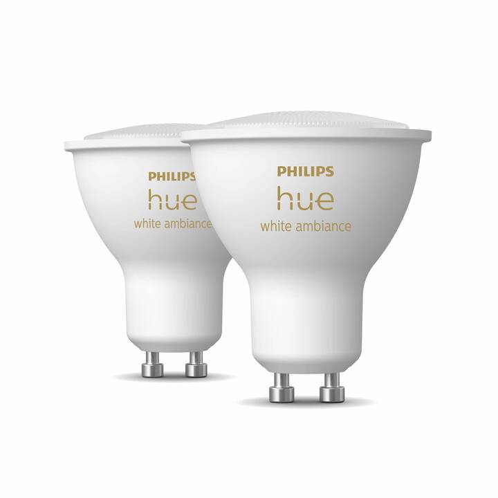 PHILIPS HUE Lampadina LED White Ambiance (GU10, Bluetooth, 5 W)
