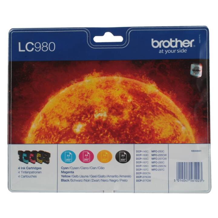 BROTHER LC980VALBP (Giallo, Nero, Magenta, Cyan, Multipack)