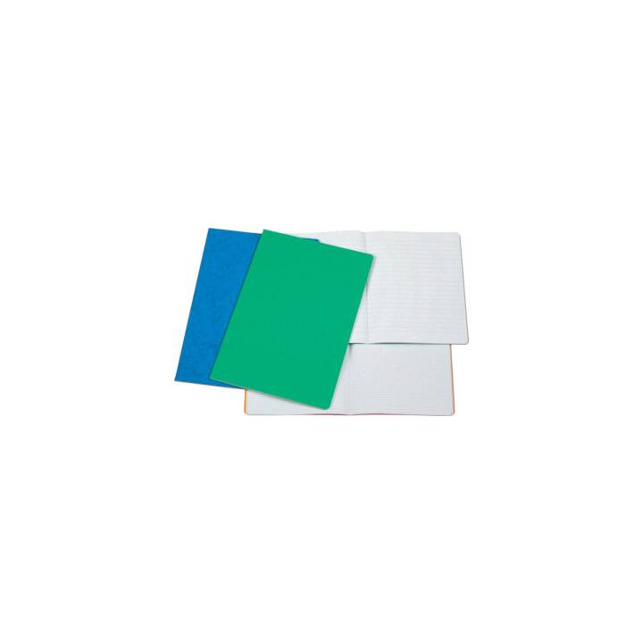 NATURALINE Cahier (A4, En blanc, Vert, Rouge, Bleu, Jaune)