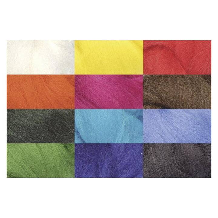 HEYDA Laine de feutre Mix (100 g, Multicolore)