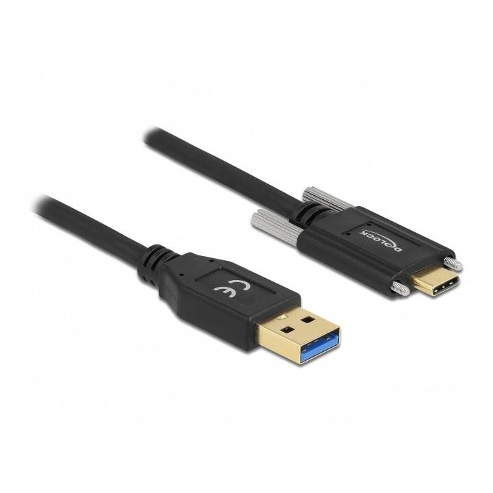 DELOCK USB-Kabel (USB 3.1 Typ-A, USB-C, 1.5 m)