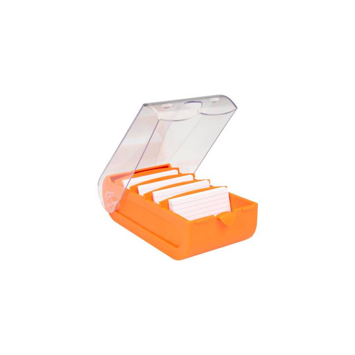 BIELLA Bunny Box Boite à fiches (A8, Orange, 1 pièce)