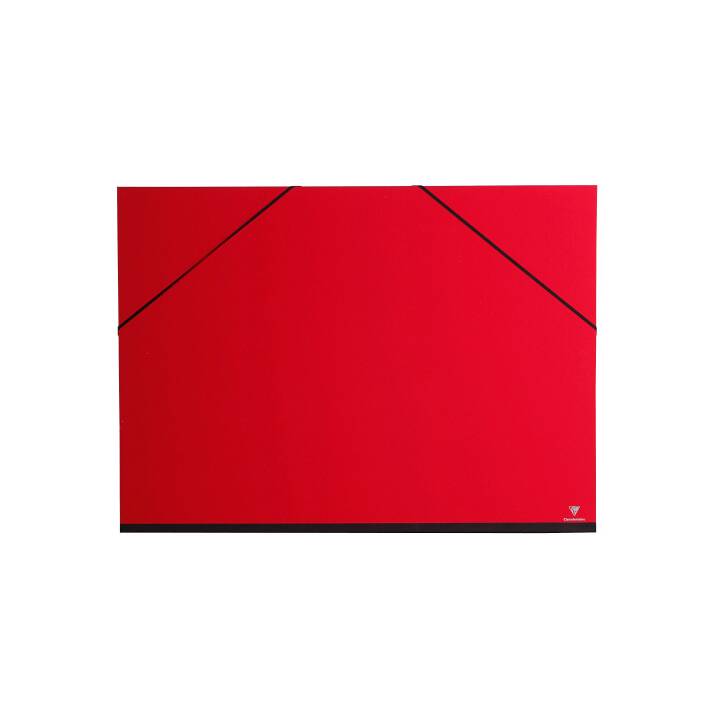 CLAIREFONTAINE Pochette da disegno (52 cm x 72 cm, Rosso)