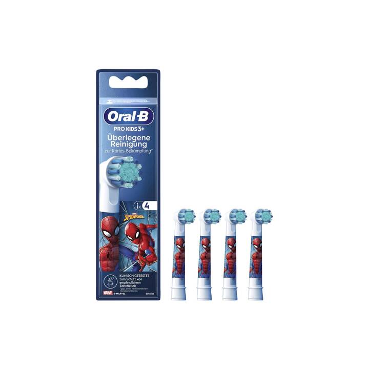 ORAL-B Tête de brossette Spiderman  (4 pièce)