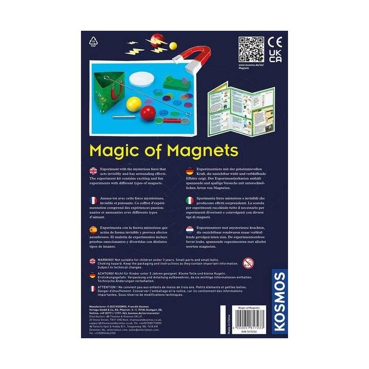 KOSMOS Fun Science Magie der Magnete Scatola di sperimentazione (Trucchi di magia)