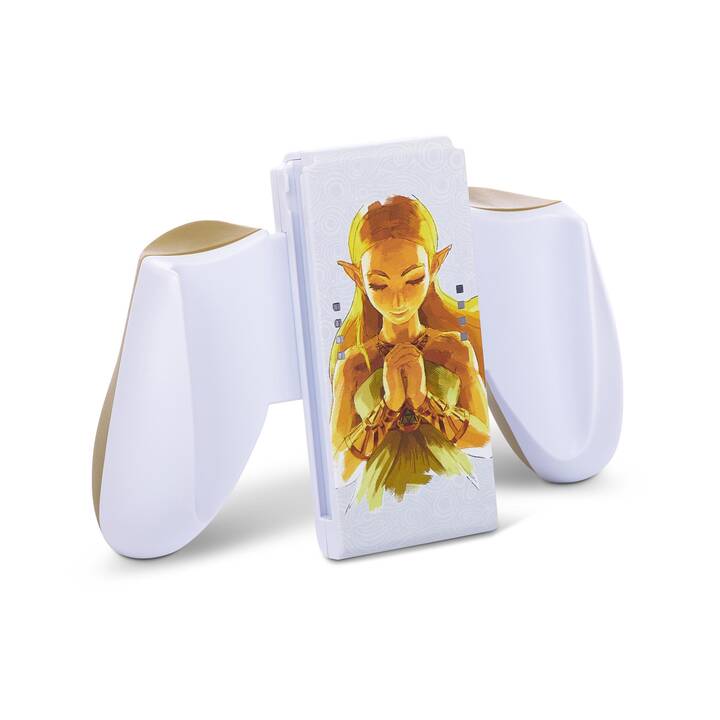 POWER A Joy-Con Zelda Comfort Controllergrip (Nintendo Switch, Gold, Weiss)