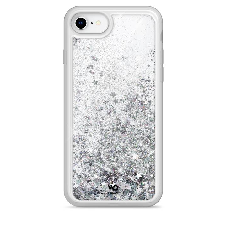 WHITE DIAMONDS Backcover Sparkle (iPhone 8, iPhone 6, iPhone 6s, iPhone 7, Argent)