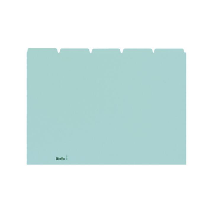 BIELLA Cartes-guides (A4, Bleu, En blanc, 25 feuille)