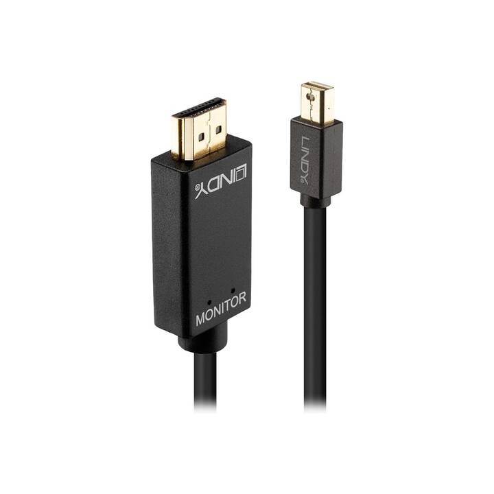 LINDY Verbindungskabel (DisplayPort Mini, HDMI, 2 m)