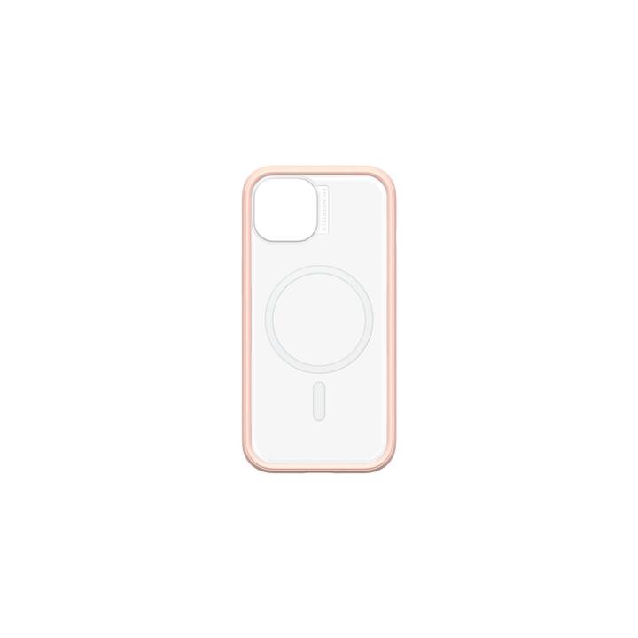 RHINOSHIELD Backcover MagSafe Mod NX (iPhone 15, Ohne Motiv, Transparent, Pink)