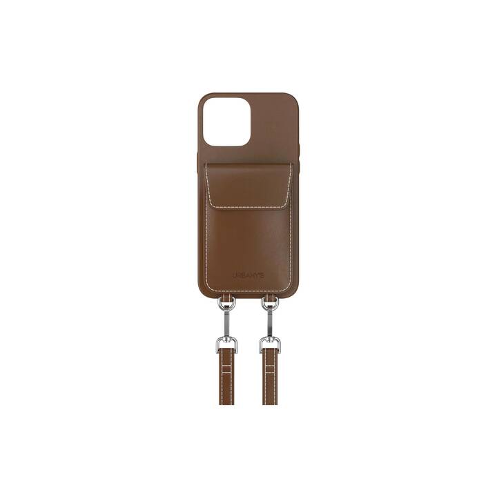 URBANY'S Backcover avec cordon Espresso Martini (iPhone 15, Chocolat)