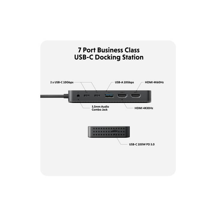 HYPER Dockingstation HyperDrive (2 x HDMI, 2 x USB 3.1 Gen 2 Typ-C, USB 3.1 Gen 2 Typ-A)