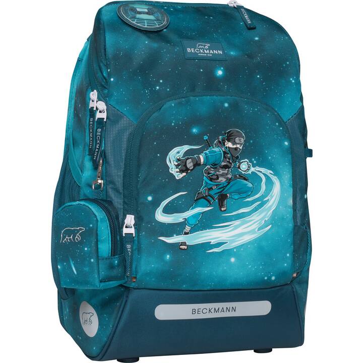 BECKMANN Schulranzen Set Active Air FLX Ninja Master (25 l, Blau, Weiss) Interdiscount
