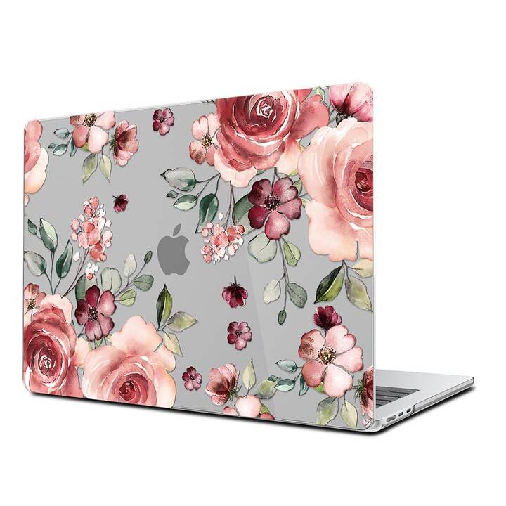 EG Hardcase (Macbook Air 15" M3 2024, Blumen, Rosa)