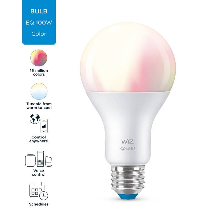 WIZ LED Birne Smart Lighting A67 E27 (E27, WLAN, Bluetooth, 13 W)