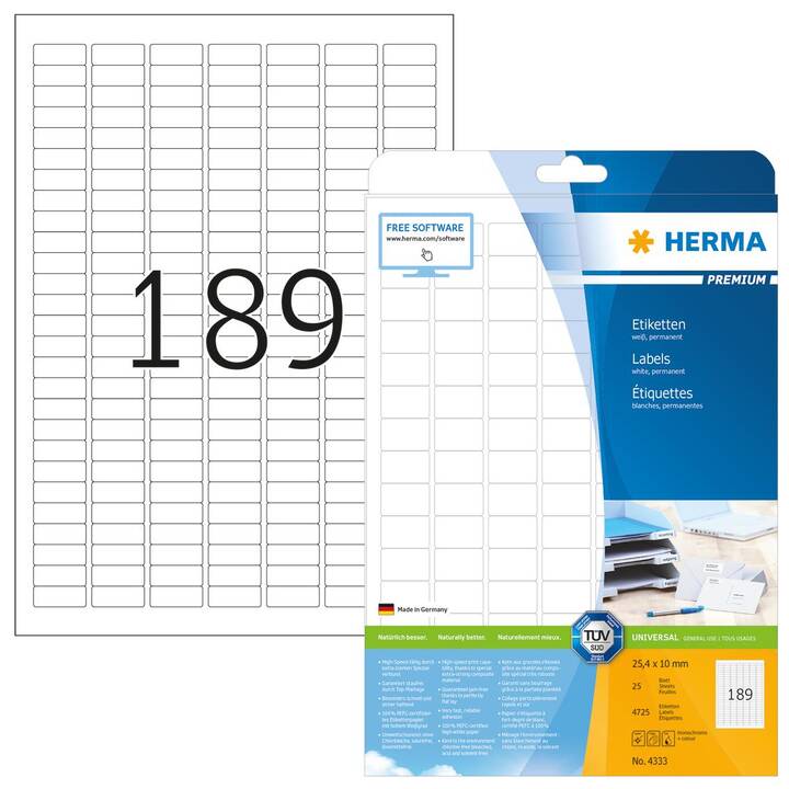 HERMA Premium (10 x 25.4 mm)