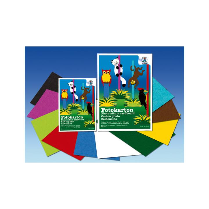 URSUS Fotokarton (Mehrfarbig, A4, 10 Stück)