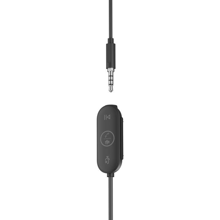 LOGITECH Casque micro de bureau (In-Ear, Câble, Noir)