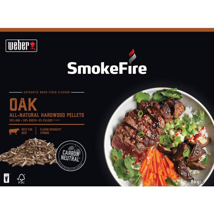 WEBER Pellets SmokeFire (Hêtre, Chêne, 8000 g)