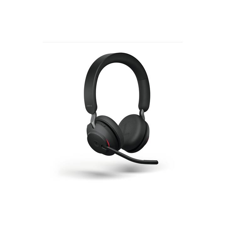 JABRA Office Headset Evolve2 65 MS Stereo (On-Ear, Kabellos, Schwarz)