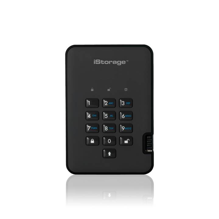 ISTORAGE diskAshur 2 (USB Typ-A, 4000 GB, Schwarz)