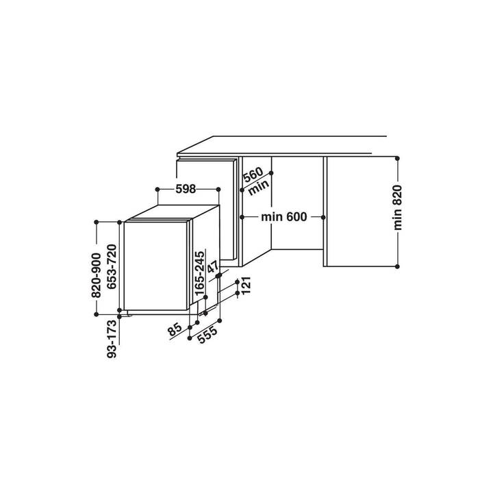 BAUKNECHT BCIC 3C26 E (EU-Norme 60 cm, entièrement intégrable)