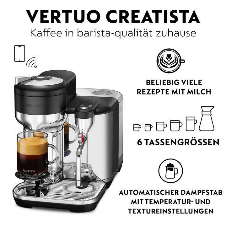 SAGE Vertuo Creatista (Nespresso Vertuo, Black Truffel)