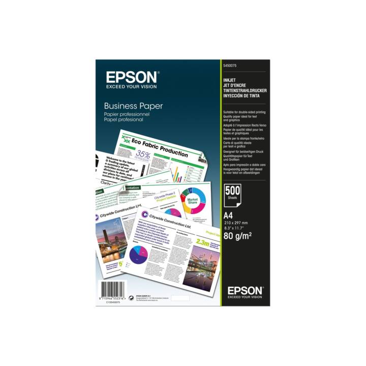 EPSON Kopierpapier (500 Blatt, A4, 80 g/m2)