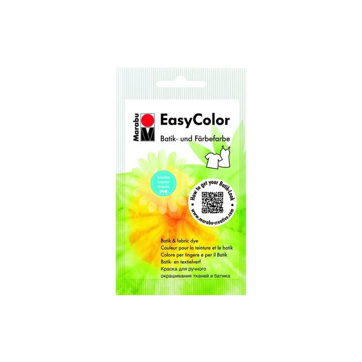 MARABU Textile couleur EasyColor (25 g, Turquoise, Multicolore)