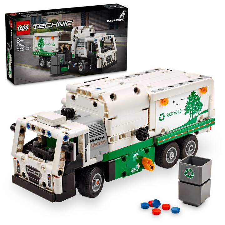 LEGO Technic Camion della spazzatura Mack LR Electric (42167)