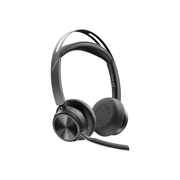 POLY Office Headset Voyager Focus 2 (OnEar, Kabel und Kabellos