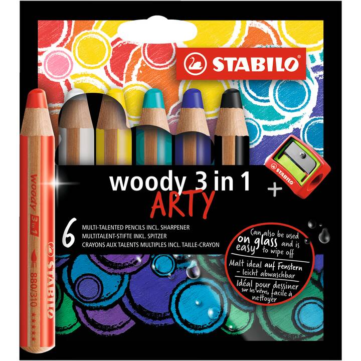 STABILO Crayons de couleur (Multicolore, 6 pièce)