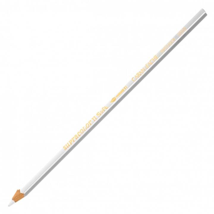 CARAN D'ACHE Crayons de couleur Supracolor (Blanc, 1 pièce)
