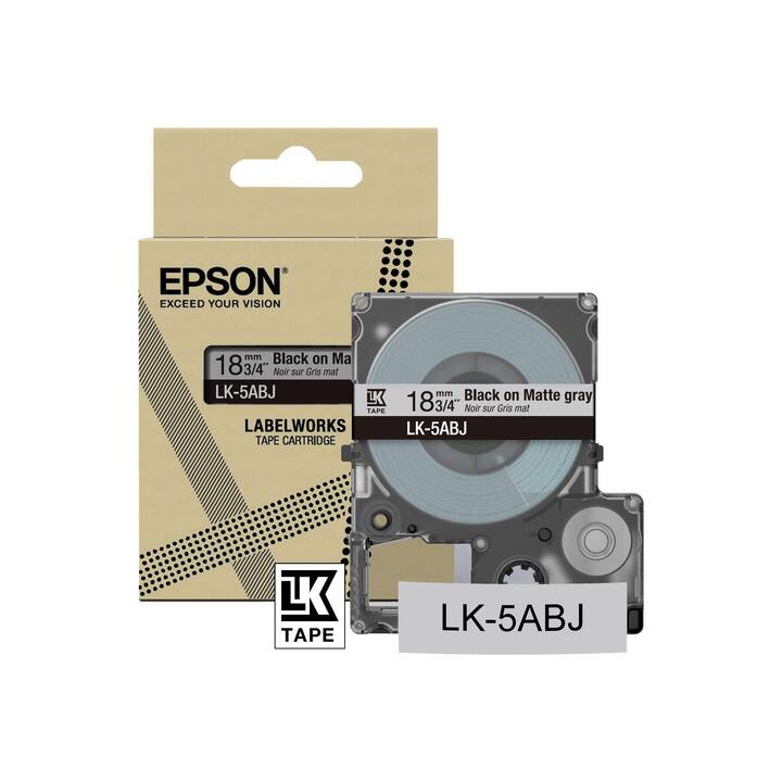 EPSON  C53S672087  Ruban encreur (Noir, 18 mm)