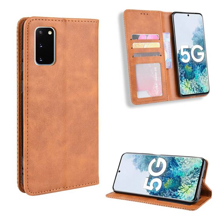 EG Mornrise étui portefeuille pour Samsung Galaxy S20 6.2" 2020 - marron