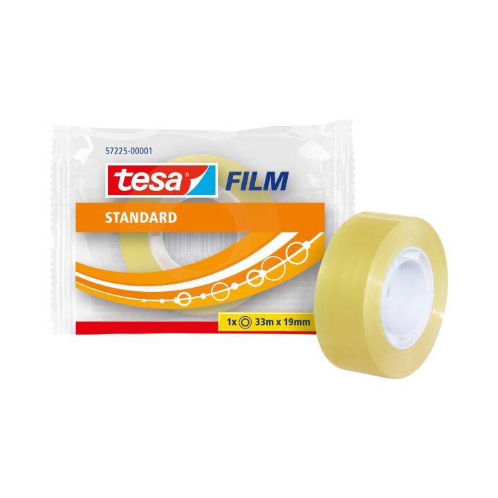 TESA Ruban adhésif de bureau Film Standard (19 mm x 33 m, 1 pièce)