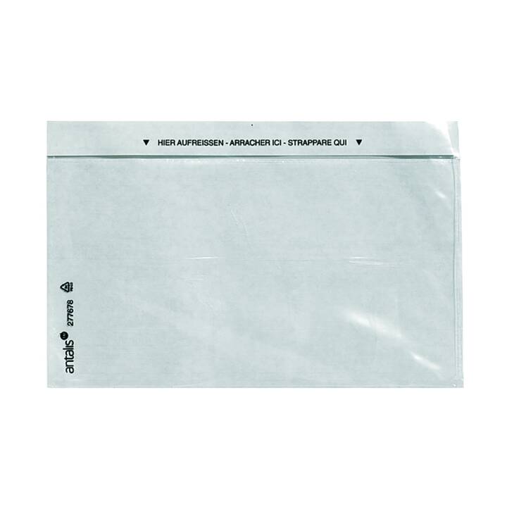 ANTALIS Pochette courier (C6/5, Transparent, 1000 pièce)