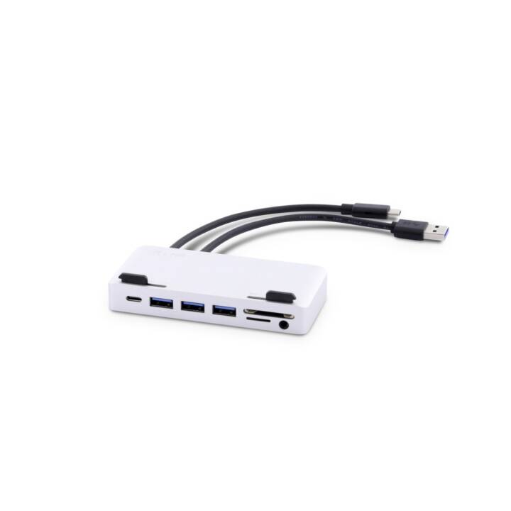 LMP Attach 7 Port iMac (7 Ports, 3.5 mm Klinke, USB Typ-C, USB Typ-A)