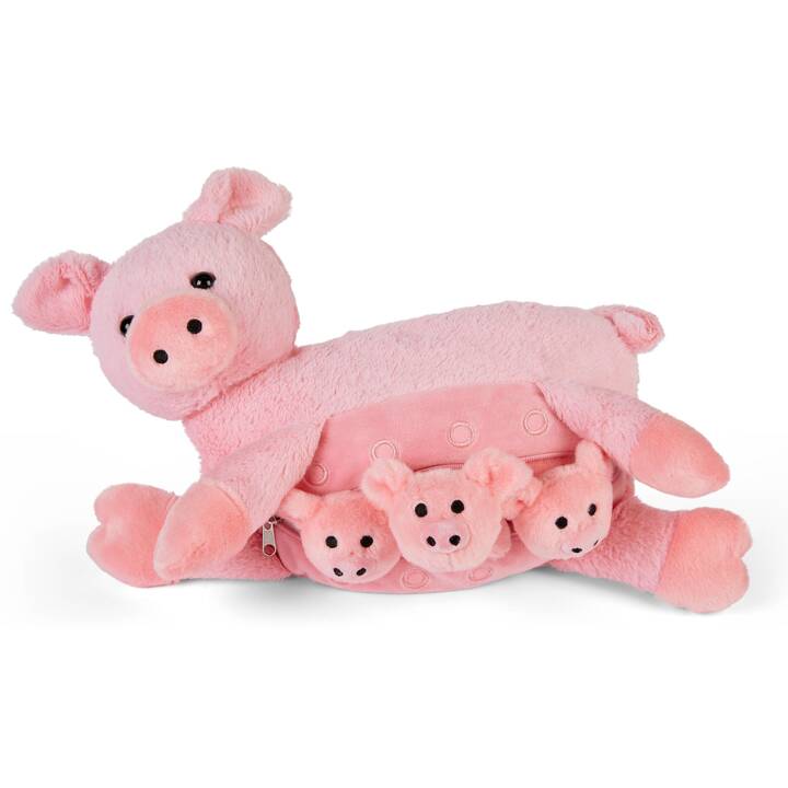 MAMANIMALS Mama Pig & Babys (20 cm, Rosé)