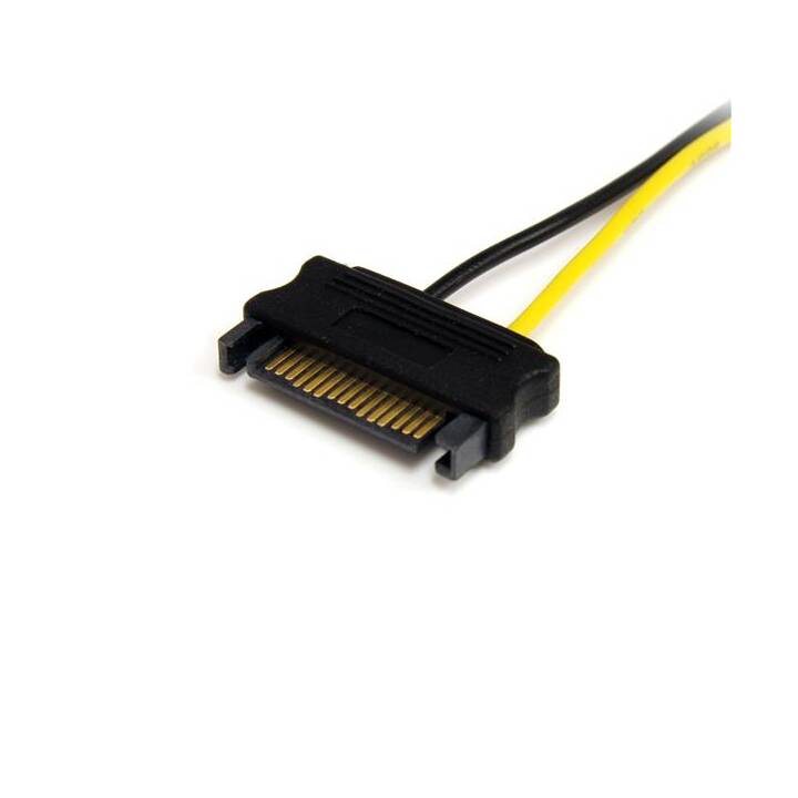 STARTECH.COM Stromanschlusskabel (15-polige Serial ATA, 8-poliger PCI Express Power, 15 cm)