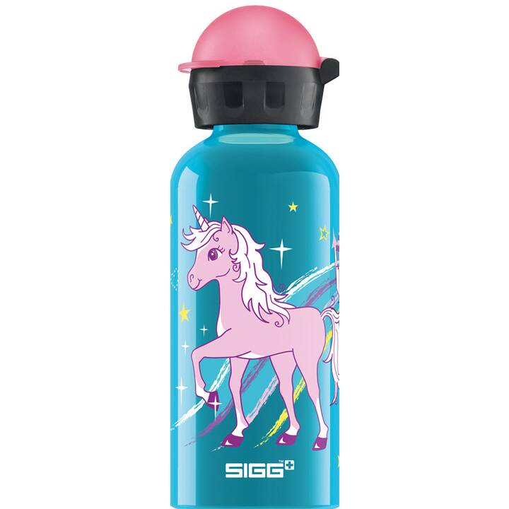 SIGG Kindertrinkflasche KBT Bella Unicorn (0.4 l, Hellblau, Pink)
