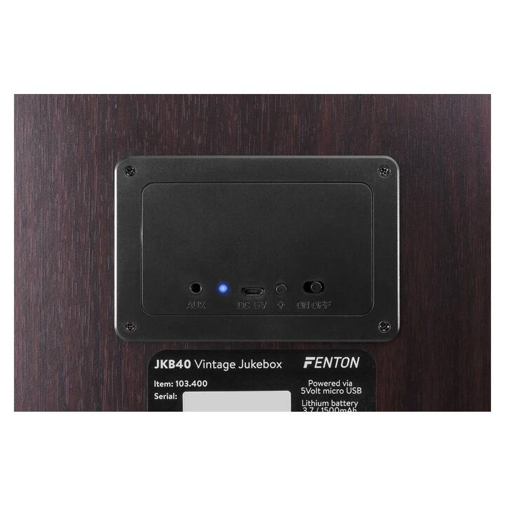FENTON JKB40 Vintage (Nero, Bluetooth, Lettore MP3, Bluetooth)
