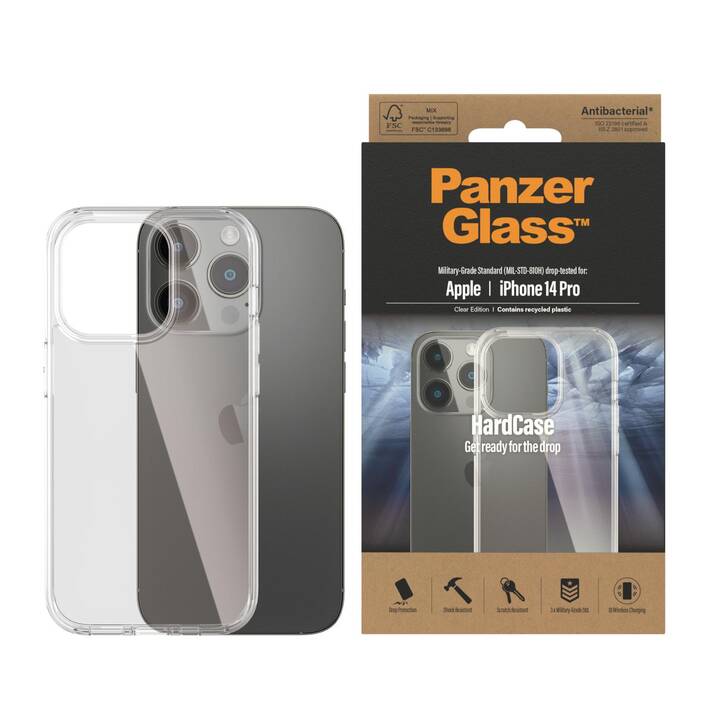 PANZERGLASS Backcover HardCase (iPhone 14 Pro, Transparent)